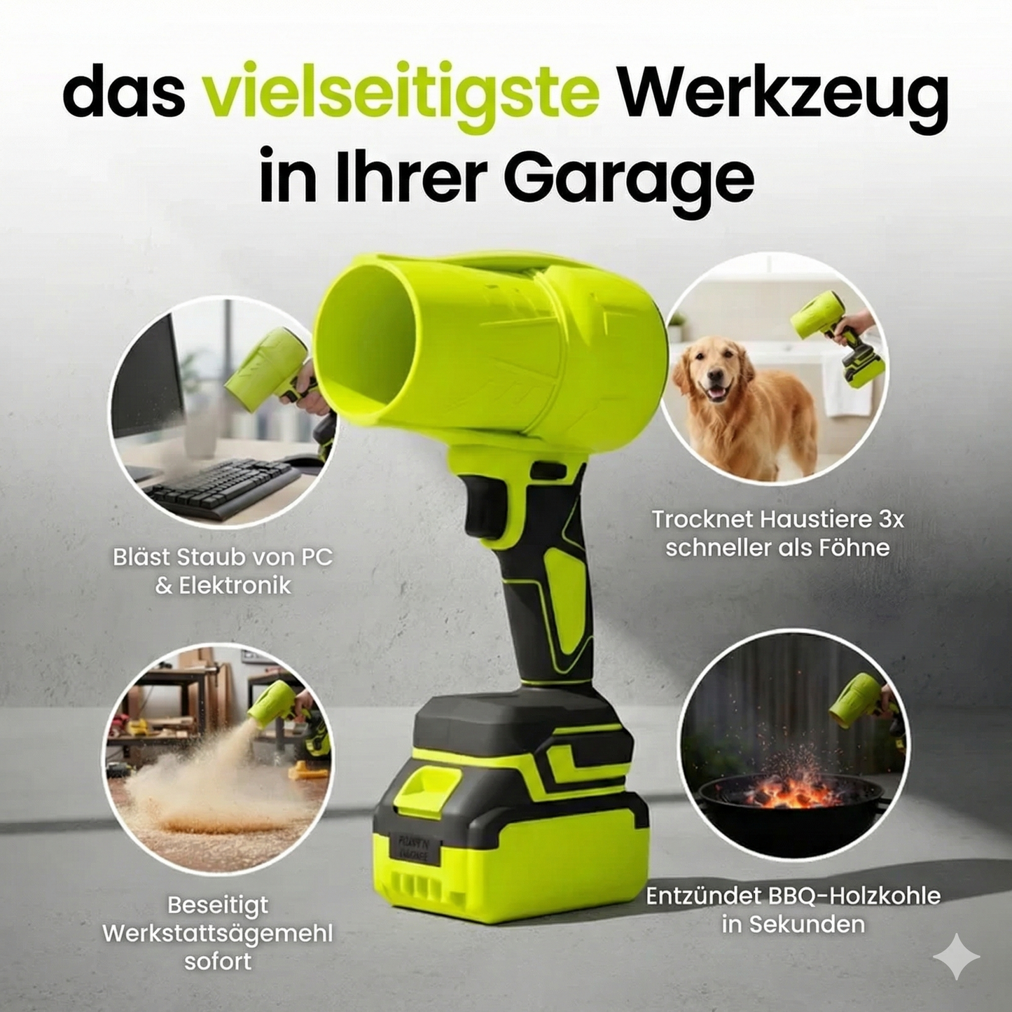 Taynyova Luftkraft Pro-Kabelloser Hochleistungs-Luftbläser